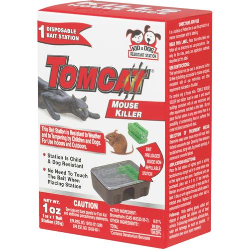 370610 Tomcat Mouse Killer Disposable Mouse Bait Station