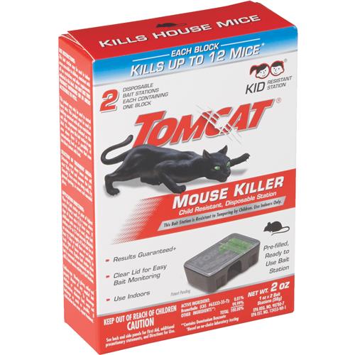 371510 Tomcat Mouse Killer II Disposable Mouse Bait Station