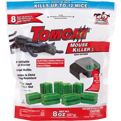 372010 Tomcat Mouse Killer I Refillable Mouse Bait Station