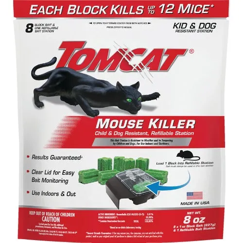 372010 Tomcat Mouse Killer I Refillable Mouse Bait Station