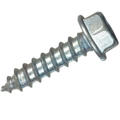 5290 Hillman The Fastener Center Slotted Hex Washer Head Chrome Sheet Metal Screw