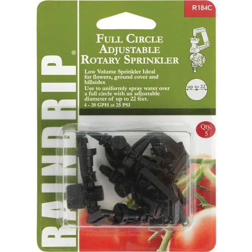 A184010B Raindrip Adjustable Rotary Sprinkler