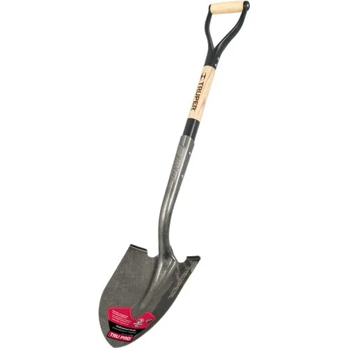 PRY-RBA Truper Tru Pro Wood D-Handle Round Point Shovel