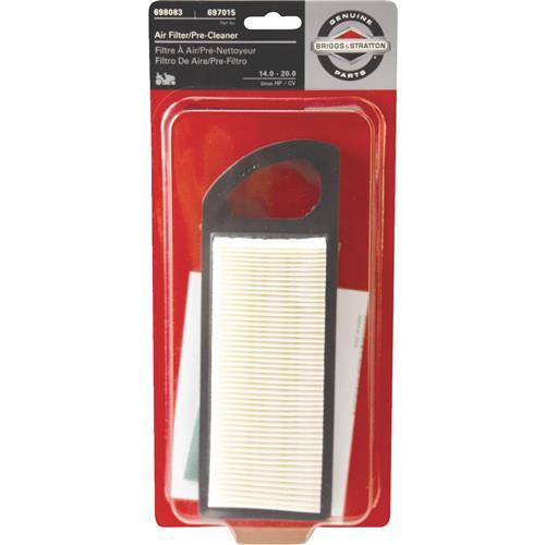 5077K Briggs & Stratton 794422 14 To 20 HP Intek Engine Air Filter With 697015 Pre-Cleaner