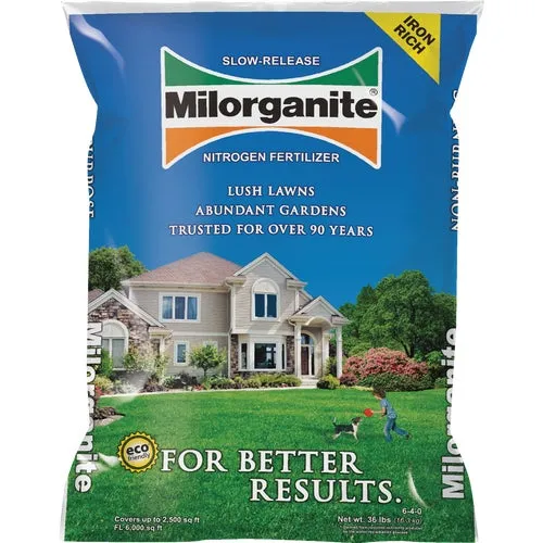 64032 Milorganite Slow-Release Nitrogen Lawn Fertilizer