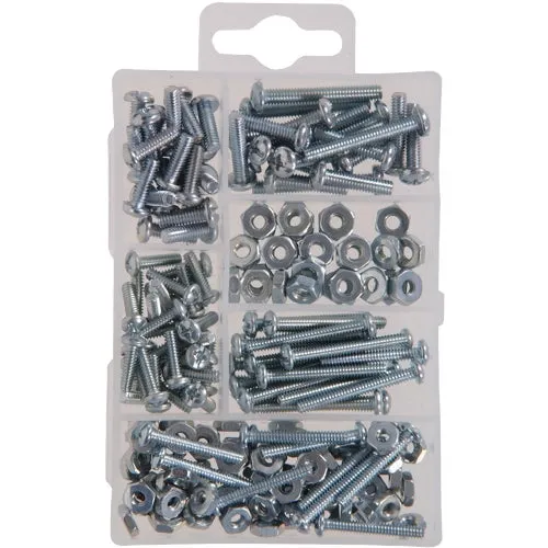 130205 Hillman Machine Screw & Nut Assortment Kit