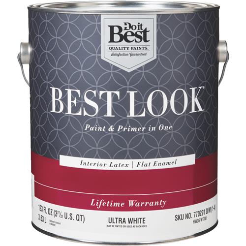 HW36W0726-20 Best Look Latex Paint & Primer In One Flat Enamel Interior Wall Paint