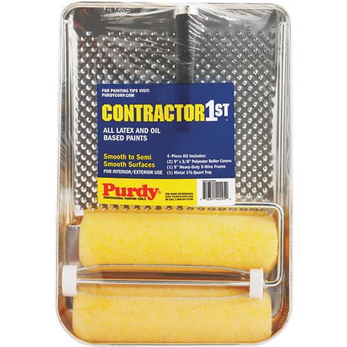 144810200 Purdy Contractor 1st 4-Piece Roller & Tray Set