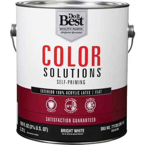CS45W0701-16 Do it Best Color Solutions 100% Acrylic Latex Self-Priming Flat Exterior House Paint
