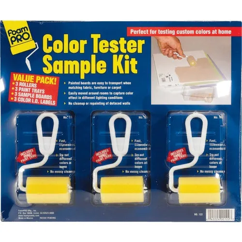 122 FoamPro Color Tester Sample Kit 122, color, tester