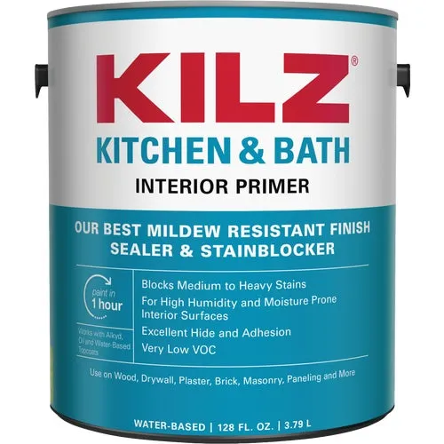 L204511 Kilz Kitchen & Bath Interior Primer Sealer Stainblocker