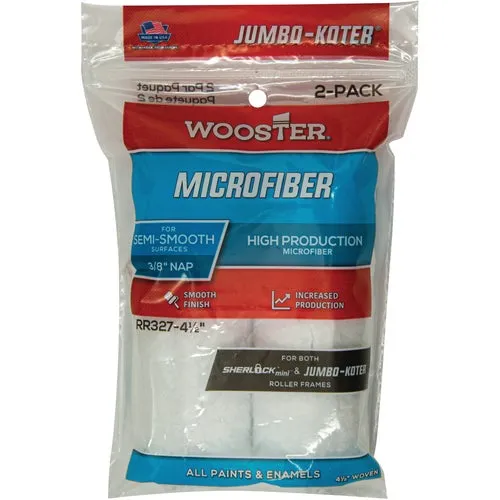 RR327-4 1/2 Wooster Jumbo-Koter Mini Microfiber Trim Roller Cover