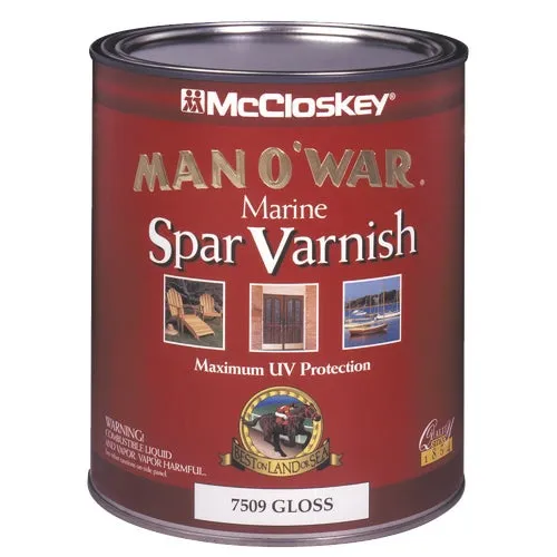 080.0007505.005 McCloskey Man OWar Spar Marine Interior & Exterior Varnish