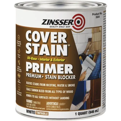 3500 Zinsser Cover-Stain Oil-Base Interior/Exterior Sealer And Stain-Killer Primer