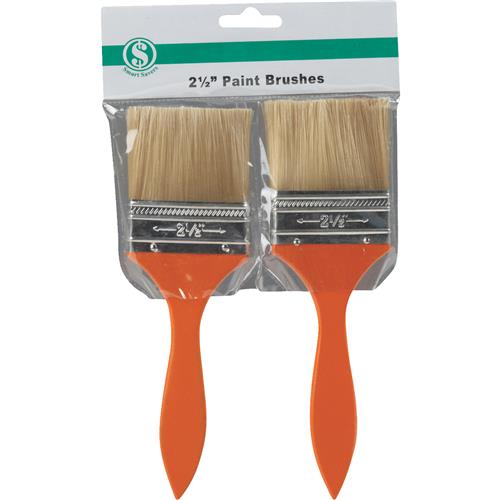 777933 Smart Savers 2-Piece 2-1/2 In. Polyester Paint Brush Set