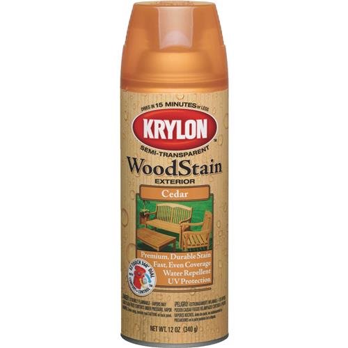 3601 Krylon Exterior Semi-Transparent Wood Stain Spray
