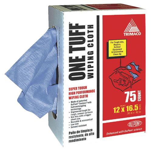84075 Trimaco One Tuff Professional Grade Blue Wiping Cloth Rags