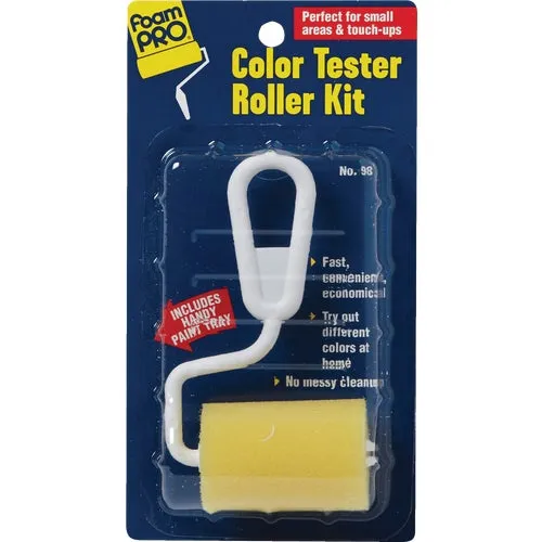 98 FoamPro Color Tester 3" Foam Roller Cover & Frame Kit