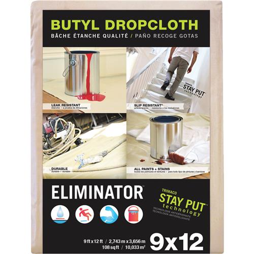 80321 Trimaco Eliminator Butyl-Back Canvas Drop Cloth