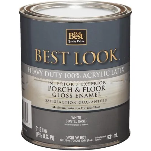 W39A00910-16 Best Look Heavy-Duty Acrylic Latex Gloss Porch & Floor Enamel