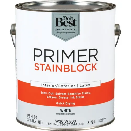 W36W00800-16 Do it Best Latex Interior/Exterior Stain Blocking Primer