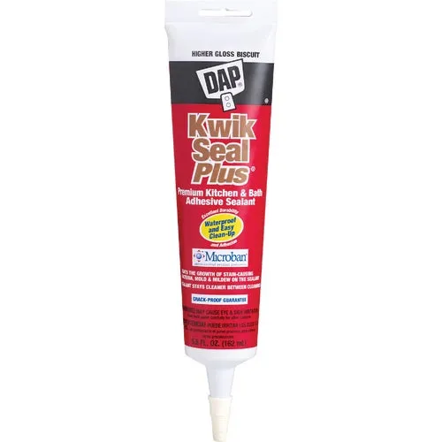 18510 DAP KWIK SEAL PLUS Premium Siliconized Kitchen & Bath Adhesive Sealant