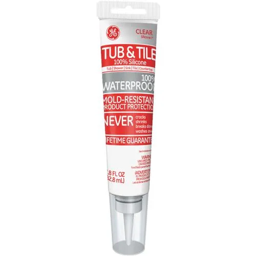 2749484 GE Silicone 1 Tub & Tile Kitchen & Bath 100% Silicone Sealant