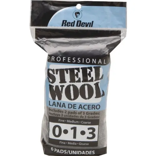 3332 Red Devil 6-Pack Assorted Steel Wool