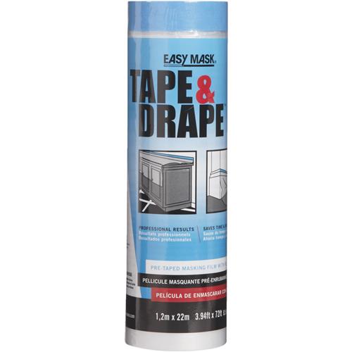 949560 Trimaco Tape & Drape Pre-Taped Plastic Dropcloth