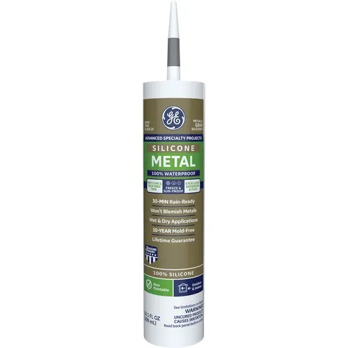 2816710 GE Silicone 2+ Metal 100% Silicone Sealant