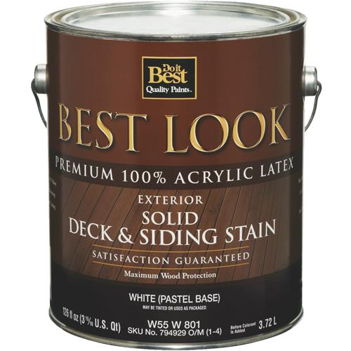 W55W00801-16 Best Look Solid Deck & Siding Exterior Stain