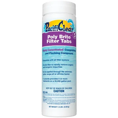F033002018PC PacifiClear Poly Brite Filter Tab Clarifier