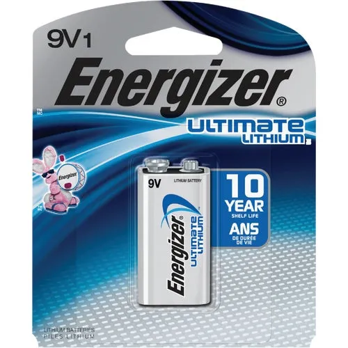 L522BP Energizer 9V Ultimate Lithium Battery