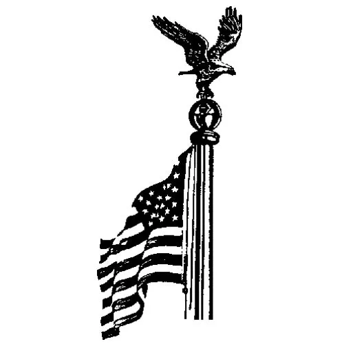 FP1T50SFBZYD Whitehall Products Flag Pole Eagle