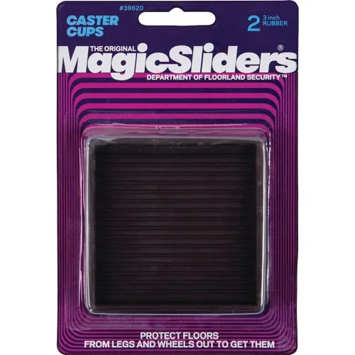 39620 Magic Sliders Square Rubber Furniture Leg Cup