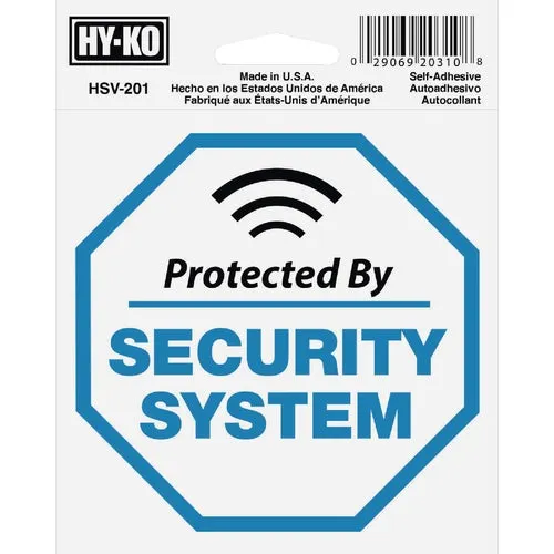 HSV-201 Hy-Ko Self-Adhesive Vinyl Sign