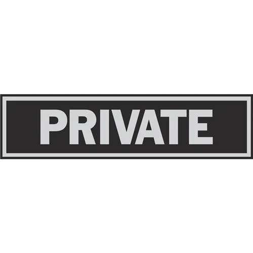 433 Hy-Ko Self-Adhesive Sign Image
