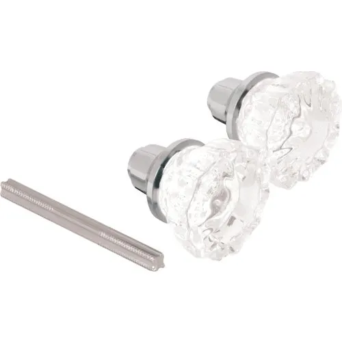 E 28315 Defender Security Fluted Glass Passage Door Knob