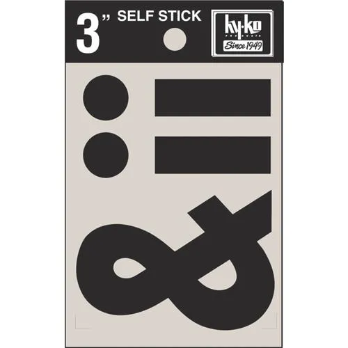 30437 Hy-Ko 3 In. Non-Reflective Symbols Image