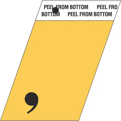 GR-10/COMMA Hy-Ko 1-1/2 In. Angle-Cut Symbols Image