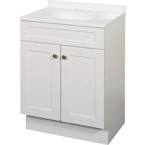 SBC24WW Zenith Zenna Home Shaker Vanity with Top