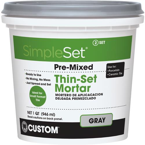 CTTSGQT Custom Building Products SimpleSet Pre-Mixed Thin-Set Mortar