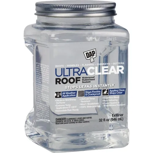 18396 Dap Ultra Clear Waterproof Rubberized Roof Sealant