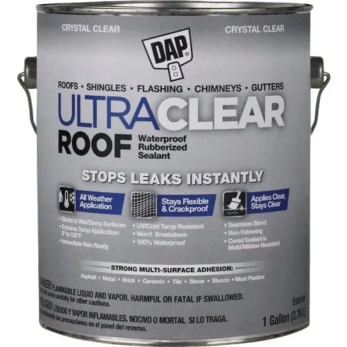 18397 Dap Ultra Clear Waterproof Rubberized Roof Sealant