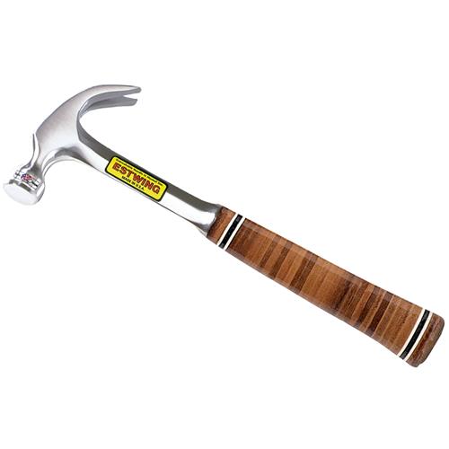 E16C Estwing Leather-Covered Steel Handle Claw Hammer