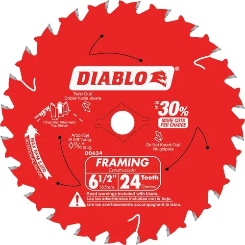 D0624X3 Diablo Framing Circular Saw Blade