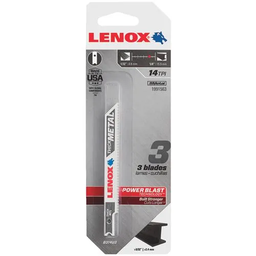 1991563 Lenox U-Shank Bi-Metal Jig Saw Blade