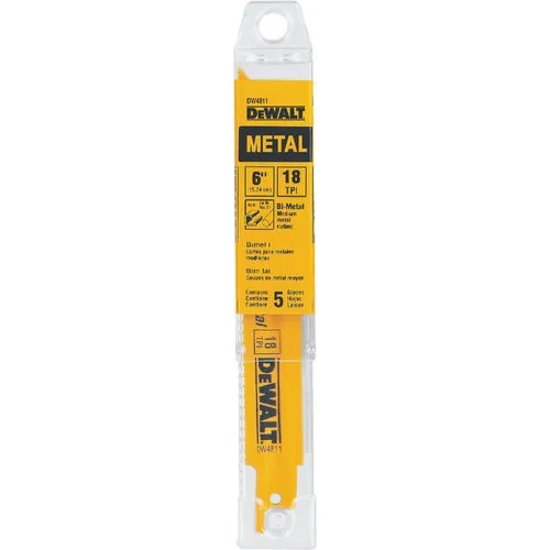 DW4811 DEWALT Straight Reciprocating Saw Blade