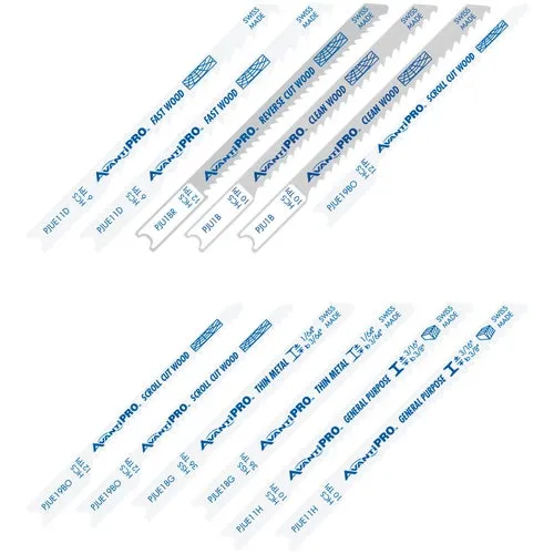 PJU12BC AvantiPRO 12-Piece U-Shank Jig Saw Blade Set