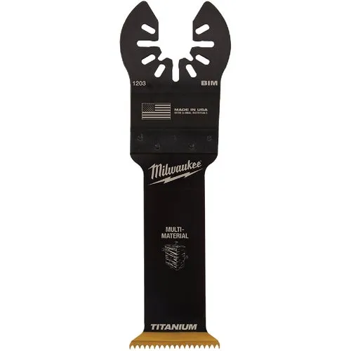 49-25-1203 Milwaukee OPEN-LOK Titanium Enhanced Bi-Metal Multi-Material Oscillating Blade